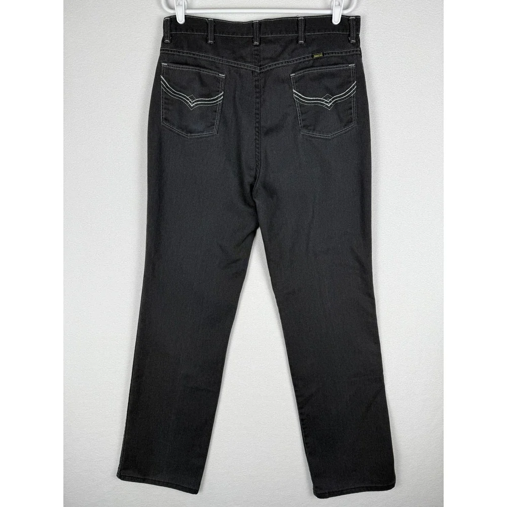 Vtg‎ Maverick Jeans Mens 33x32 Straight Leg Western Embroidered Made in USA